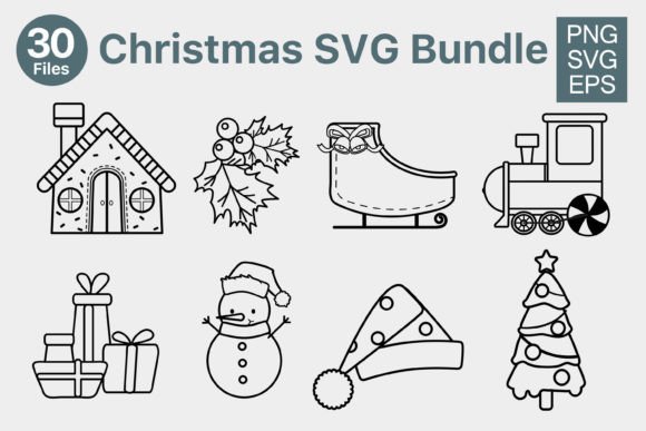 30 Christmas Graphics for a Cohesive Seasonal Brand Identity