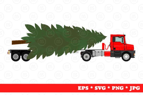 A Festive Cartoon Truck Graphic for Local Brand Illustrations
