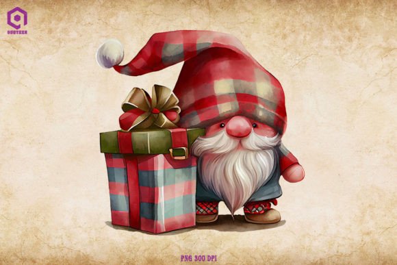 A Festive Gnome PNG Design for Christmas Graphics