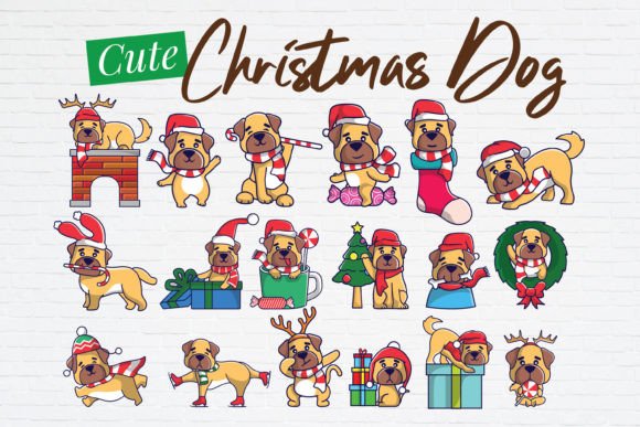 A Graphic Creator’s Review of Cute Christmas Dog Cliparts