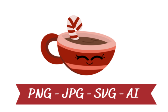 A Holiday Mug Clipart Asset for Graphics and Illustrations