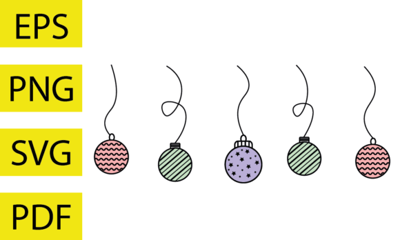 A Retro Christmas Ornament Graphic for Seasonal Branding