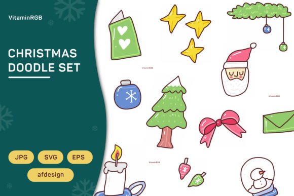 Christmas Doodle Collection: A Graphics Review for Brand Creators