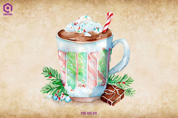 Christmas Hot Cocoa Clipart 3: A Graphic Asset Review for Illustrations