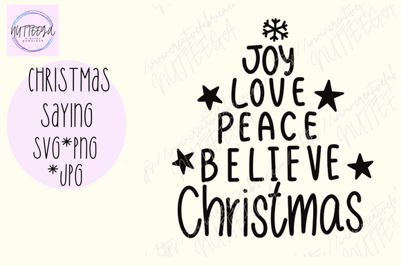 Christmas Saying SVG PNG Graphics for Branding