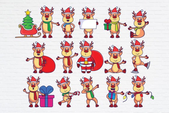 Crafting with Chibi Reindeer Graphics & Illustrations