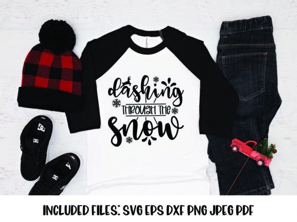 Dashing Through the Snow Christmas SVG Graphic Asset Review