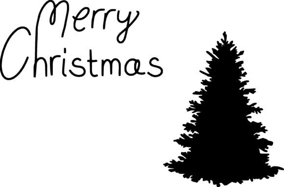 Merry Christmas Fir Tree Banner Graphics and Illustrations Review
