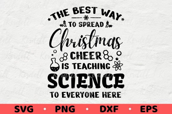Science Teacher Spread Christmas Cheer Embroidery Design Review