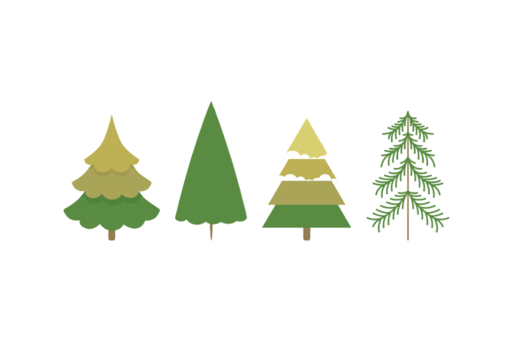 Tree Merry Christmas Graphics for Editorial Illustrations